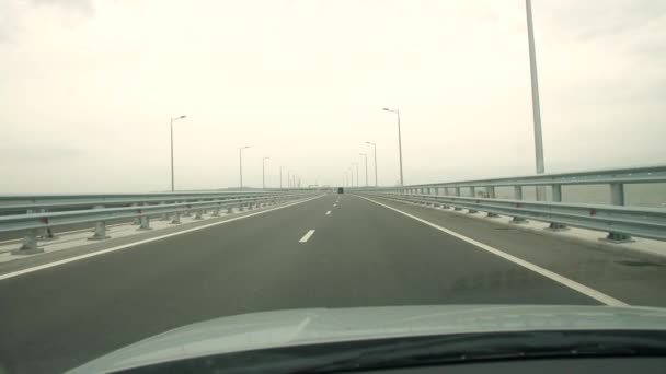 汽车在高速公路上行驶 — 图库视频影像