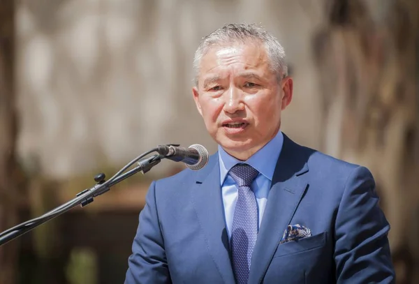 Rishon Letzion Israel Mars 2018 Doulat Kuanyshev Kazakiska Diplomat Ambassadör — Stockfoto