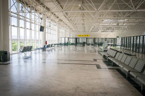 Addis Abababa Etiópia Abril 2013 Interior Vazio Sala Embarque Aeroporto — Fotografia de Stock