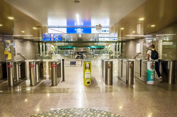 Sofia Bulgária Agosto 2018 Vitosha Metro Estação Interior Uma Nova — Fotografia de Stock