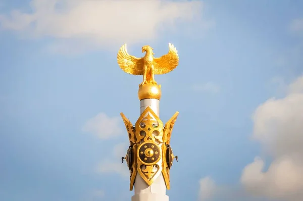 Астана Казахстан Октября 2018 Года Вершина Колонны Памятника Казахскому Эли — стоковое фото
