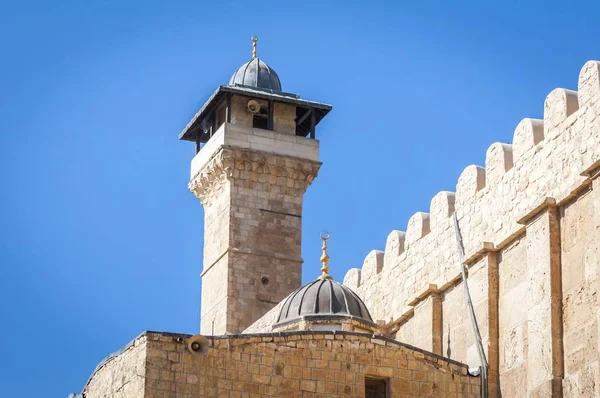 Hebron Israel Palestine Septiembre 2018 Vista Exterior Cueva Los Patriarcas — Foto de Stock