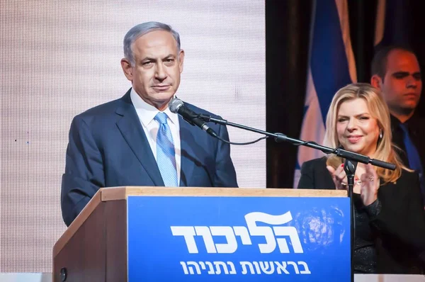 Tel Aviv Israel Marzo 2015 Primer Ministro Israel Benjamin Netanyahu — Foto de Stock