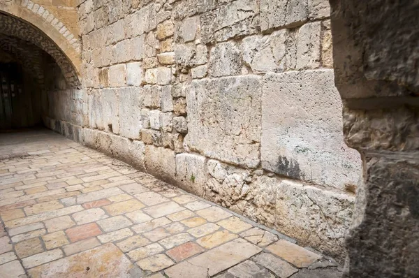 Jerusalem Israel Febrero 2019 Vista General Del Pequeño Muro Occidental — Foto de Stock