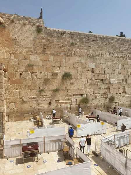 Jerusalem Israel Septiembre 2020 Una Vista Del Muro Occidental Muro — Foto de Stock