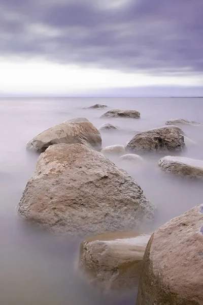 Chudskoy See Der Grenze Zwischen Russland Und Estland — Stockfoto