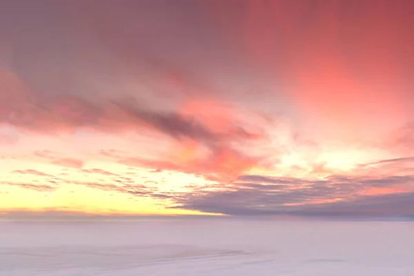 Majestuoso Atardecer Verano Sobre Lago Chudskoy Países Bajos — Foto de Stock