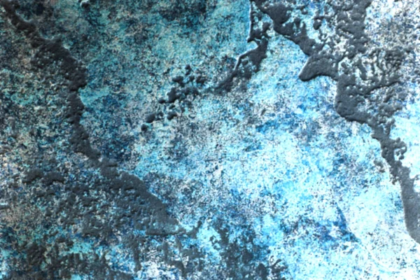 Venezianische Blaue Wand Zement Farbe Textur Hintergrund — Stockfoto