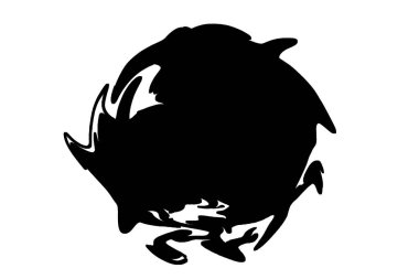 Siyah ve beyaz Grunge fırça konturu şablon sıkıntılı. Siyah boya doku. Kirli yaratıcı tasarım yer paylaşımı öğeleri.