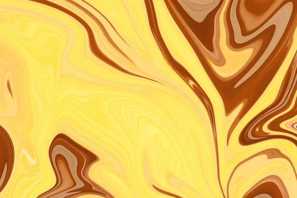 Astratto Oro Onda Sfondo Liquido Texture Caramello — Foto Stock