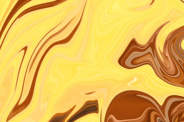 Astratto Oro Onda Sfondo Liquido Texture Caramello — Foto Stock