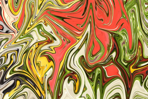 Deformacji Abstrakcja Szablon Żółtym Pomarańczowy Czerwony Różowy Zielony Grafiki Kolor — Zdjęcie stockowe