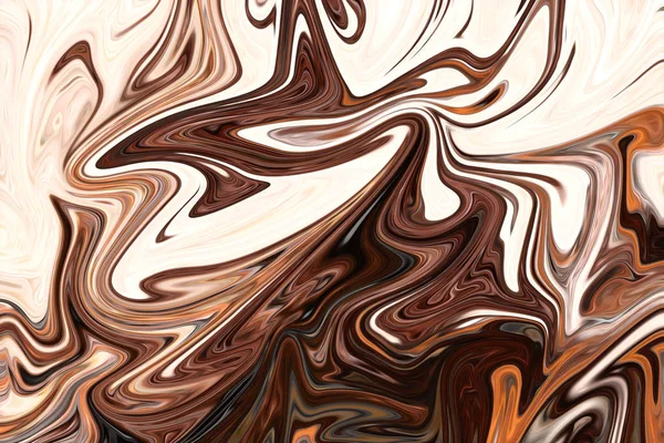 Uitvloeien Abstracte Patroon Met Bruin Graphics Kleur Kunstvorm Digitale Achtergrond — Stockfoto