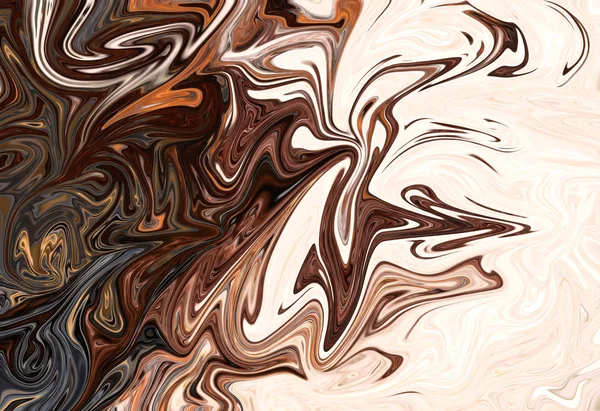 Liquify Abstract Pattern Brown Graphics Color Art Form Fundo Digital — Fotografia de Stock