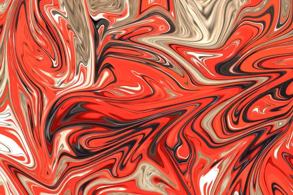 Liquify Abstract Pattern Red White Green Graphics Color Art Form — Stock Photo, Image