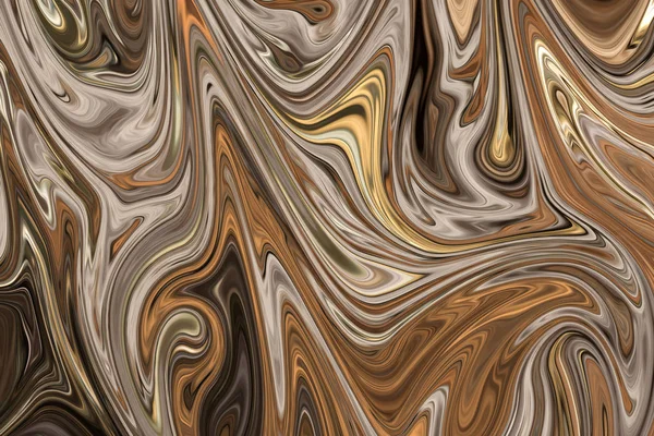 Uitvloeien Abstracte Patroon Met Bruin Wit Grijs Graphics Kleur Kunstvorm — Stockfoto