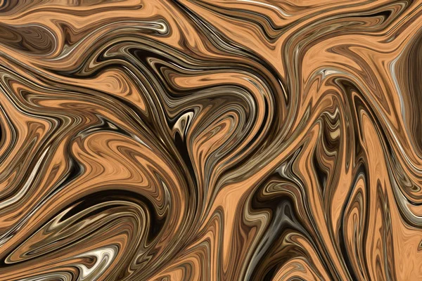 Liquify Abstract Pattern Brown White Grey Graphics Color Art Form — Stock Photo, Image