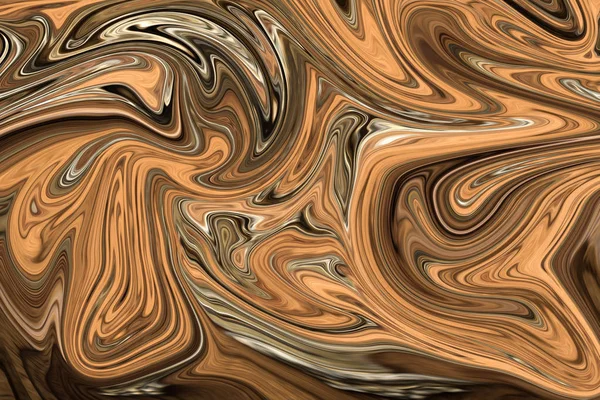 Liquify Abstract Pattern Com Brown Branco Cinza Gráficos Forma Arte — Fotografia de Stock