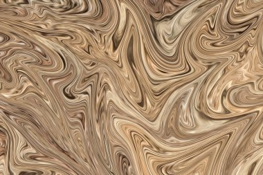 Brown ile soyut desen Sıvılaştır ve siyah grafik sanat formu renk. Liquifying akışı ile dijital arka plan