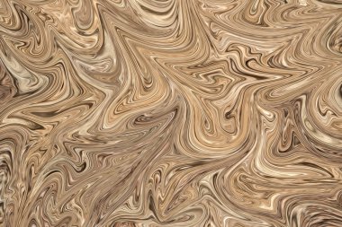 Brown ile soyut desen Sıvılaştır ve siyah grafik sanat formu renk. Liquifying akışı ile dijital arka plan