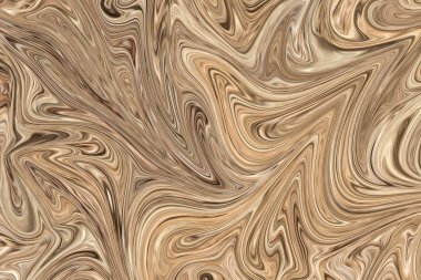 Brown ile soyut desen Sıvılaştır ve siyah grafik sanat formu renk. Liquifying akışı ile dijital arka plan