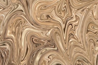 Brown ile soyut desen Sıvılaştır ve siyah grafik sanat formu renk. Liquifying akışı ile dijital arka plan