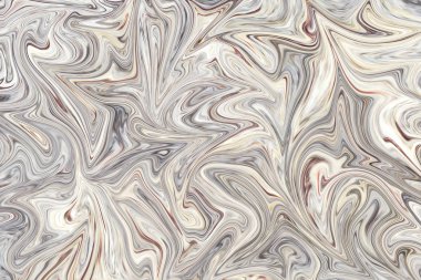 Deniz kabuğu, bej ile soyut desen Sıvılaştır ve gri grafik sanat formu renk. Liquifying akışı ile dijital arka plan