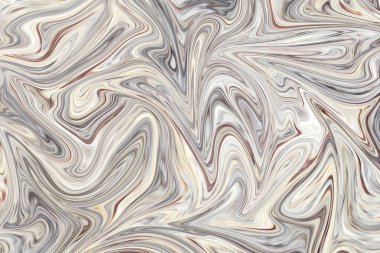 Deniz kabuğu, bej ile soyut desen Sıvılaştır ve gri grafik sanat formu renk. Liquifying akışı ile dijital arka plan