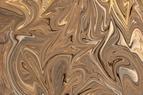 Liquify Abstract Pattern Com Brown Branco Cinza Gráficos Forma Arte — Fotografia de Stock