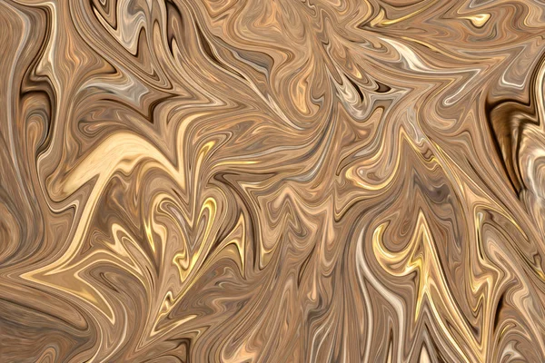 Liquify Abstract Pattern Com Brown Branco Cinza Gráficos Forma Arte — Fotografia de Stock