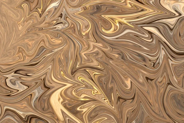 Liquidez Modèle Abstrait Avec Forme Art Couleur Graphique Brune Blanche — Photo