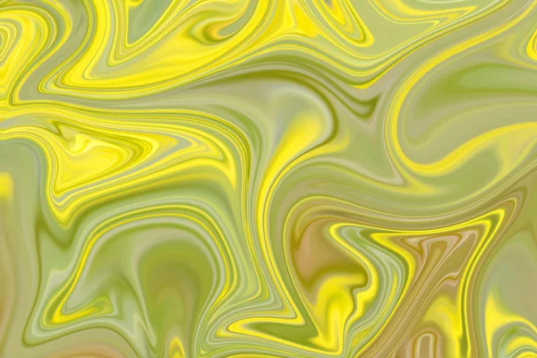 Liquify Abstract Pattern Green Lemon Lime Yellow Graphics Color Art — Stock Photo, Image