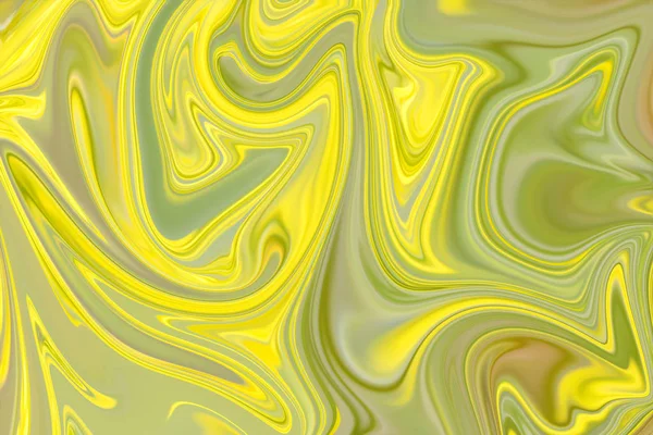 Liquify Abstract Pattern Green Lemon Lime Yellow Graphics Color Art — Stock Photo, Image