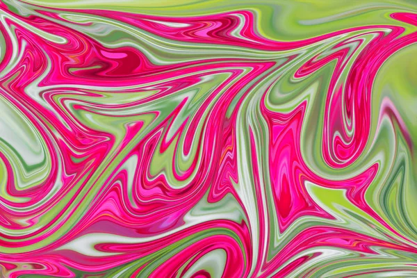 Liquify Abstract Pattern Deeppink Green Pink Graphics Color Art Form — Stock Photo, Image