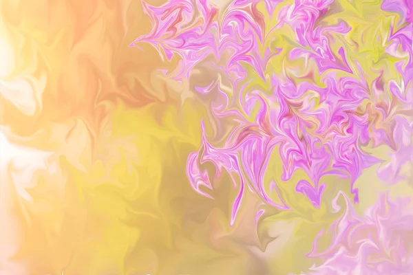 Liquify Abstract Pattern Pink Yellow Green Graphics Color Art Form — стоковое фото