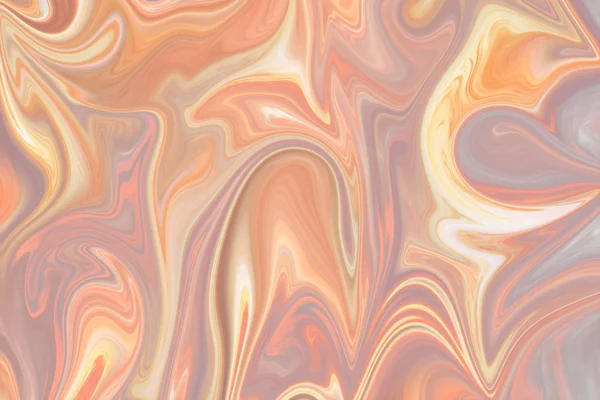 Modelo Abstracto Licuado Con Forma Arte Color Rosa Salmón Claro — Foto de Stock