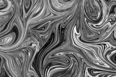 Soyut Gri Siyah ve Beyaz Mermer mürekkep desenli arka plan. Soyut Deseni Siyah, Beyaz, Gri Grafik Renk Sanatı Biçimi ile Sıvılaştır