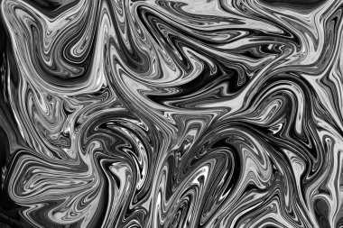 Soyut Gri Siyah ve Beyaz Mermer mürekkep desenli arka plan. Soyut Deseni Siyah, Beyaz, Gri Grafik Renk Sanatı Biçimi ile Sıvılaştır