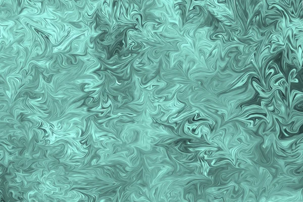 Liquify Abstract Pattern Mint Green Graphics Color Art Form Fondo — Foto Stock