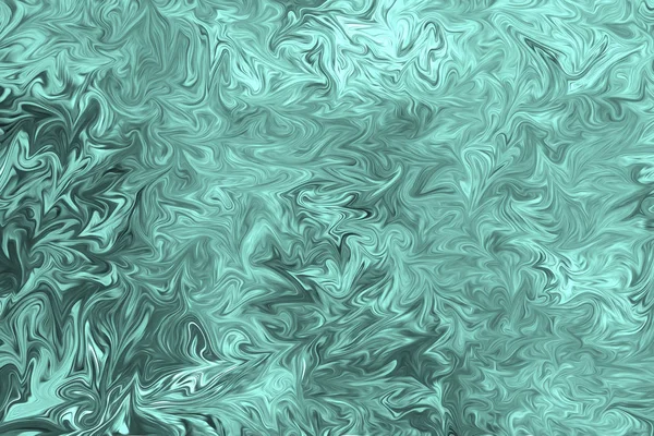 Liquify Abstract Pattern Mint Green Graphics Color Art Form Fondo — Foto Stock