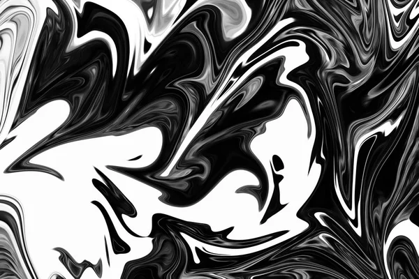 Abstract Gray Black White Marble Ink Patroon Achtergrond Liquify Abstracte — Stockfoto