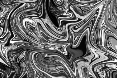 Soyut Gri Siyah ve Beyaz Mermer mürekkep desenli arka plan. Soyut Deseni Siyah, Beyaz, Gri Grafik Renk Sanatı Biçimi ile Sıvılaştır