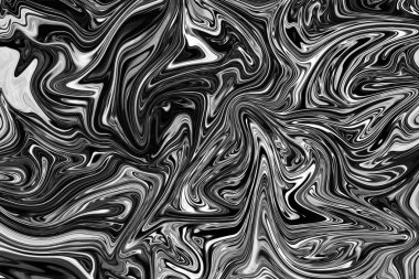 Soyut Gri Siyah ve Beyaz Mermer mürekkep desenli arka plan. Soyut Deseni Siyah, Beyaz, Gri Grafik Renk Sanatı Biçimi ile Sıvılaştır