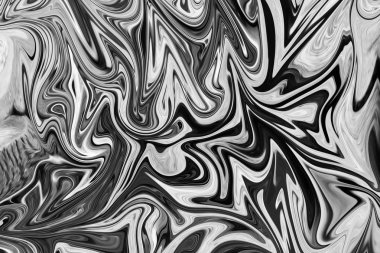 Soyut Gri Siyah ve Beyaz Mermer mürekkep desenli arka plan. Soyut Deseni Siyah, Beyaz, Gri Grafik Renk Sanatı Biçimi ile Sıvılaştır