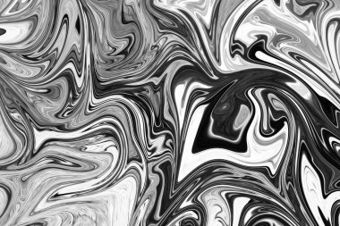 Soyut Gri Siyah ve Beyaz Mermer mürekkep desenli arka plan. Soyut Deseni Siyah, Beyaz, Gri Grafik Renk Sanatı Biçimi ile Sıvılaştır
