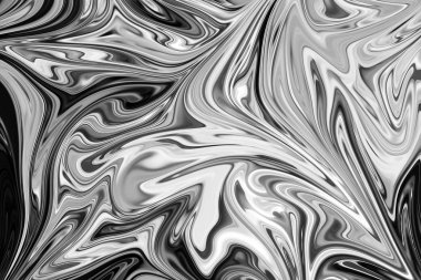 Soyut Gri Siyah ve Beyaz Mermer mürekkep desenli arka plan. Soyut Deseni Siyah, Beyaz, Gri Grafik Renk Sanatı Biçimi ile Sıvılaştır