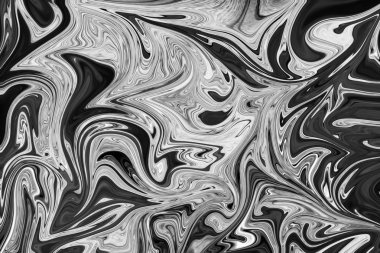 Soyut Gri Siyah ve Beyaz Mermer mürekkep desenli arka plan. Soyut Deseni Siyah, Beyaz, Gri Grafik Renk Sanatı Biçimi ile Sıvılaştır