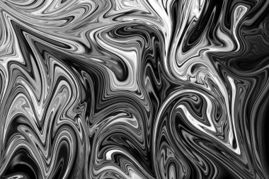 Soyut Gri Siyah ve Beyaz Mermer mürekkep desenli arka plan. Soyut Deseni Siyah, Beyaz, Gri Grafik Renk Sanatı Biçimi ile Sıvılaştır