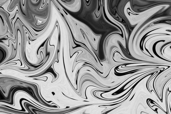 Abstract Gray Black and White Marble Ink Pattern Background. Liquify Abstract Pattern With Black, White, Grey Graphics Color Art Form