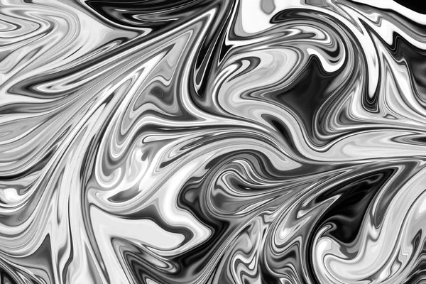 Abstract Gray Black White Marble Ink Patroon Achtergrond Liquify Abstracte — Stockfoto